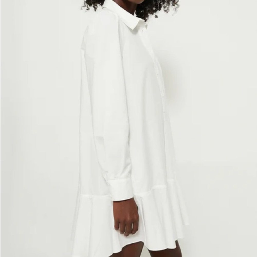 ASOS Shirt Dress W/ Flounce Hem, Size 8